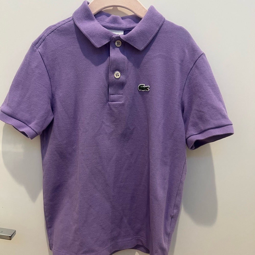 Lacoste Kids Polo Shirt in Lavender